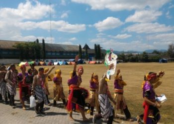 Hari Pramuka – Kwarcab Sleman Kirab Kebangsaan ke Candi Kalasan