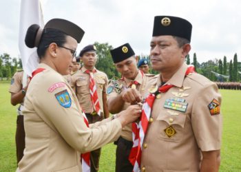 GKR Mangkubumi Melantik Danlanud Menjadi Pimpinan Saka Dirgantara Jogja