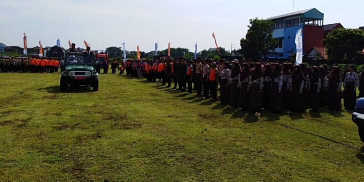 Pramuka Ikut Serta dalam Apel Hari Kesiapsiagaan Bencana Nasional di Lapangan Panahan Yogyakarta