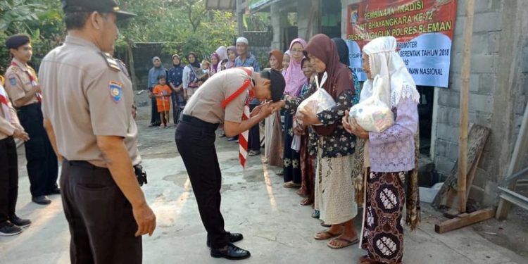 Aksi Ramadhan Berbagi Saka Bhayangkara Ranting Ngaglik