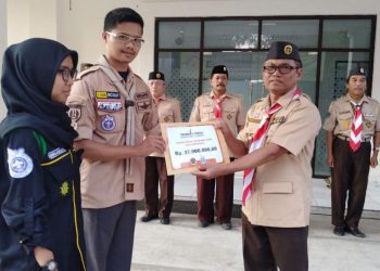 Pramuka Peduli Kwarcab Sleman Serahkan Donasi 37 Juta Rupiah untuk Bencana Alam Palu Donggala