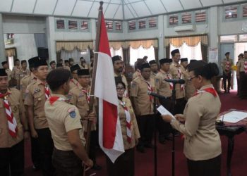 Kak GKR Mangkubumi Sampaikan 4 Kegiatan Prioritas Pramuka DIY dalam Pelantikan Mabicab Gunungkidul