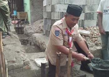 Pramuka Bantul Bakti Bedah Rumah dalam Perkemahan Wirakarya Cabang Bantul 2018