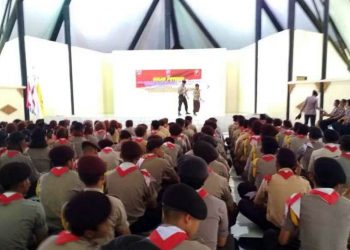 Ratusan Anggota Saka Bhayangkara Kwarcab Sleman Ikuti Apel Besar dan Gelar Potensi Tahun 2018