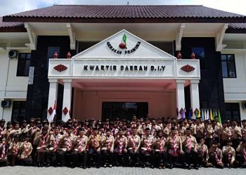 100 Pramuka Pandega DIY Ikuti Perkemahan Pengawas Pemilu Partisipatif