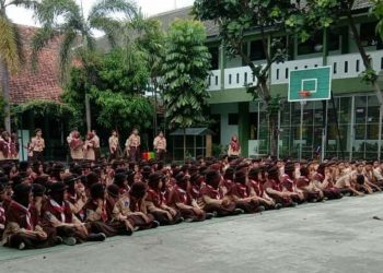 FOTO : Latihan Perdana Pramuka MAN 3 Bantul Di Awal Semester Dua
