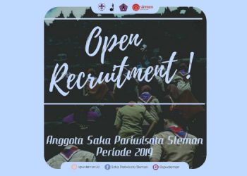 Open Recruitment Anggota Saka Pariwisata Kwarcab Sleman Tahun 2019