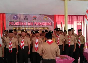 Mabi dan Pengurus Sako SPN Cabang Gunungkidul Dilantik dan Dikukuhkan oleh Ka Kwarcab Gunungkidul