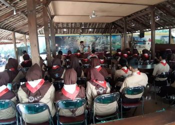 46 Anggota Pramuka Ikuti Penerimaan Tamu Saka Pariwisata Gunungkidul Angkatan ke-3