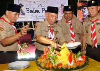 Hari Baden Powell ke-162 Diperingati Kwarnas dengan Tumpengan di Cibubur