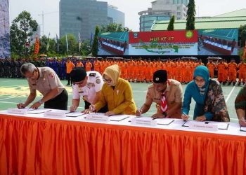 Kwarnas dan Basarnas Tandatangani Nota Kesepahaman Tentang Penyelengaraan Pencarian dan Pertolongan
