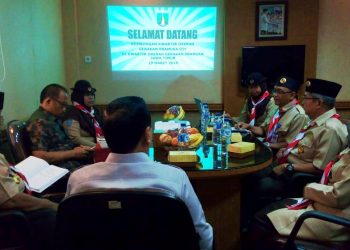 Waka Kwarda Jatim Menyambut Hangat Kunjungan Silaturrahmi Tim Kwarda DIY