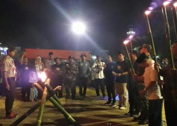 Saka Wira Kartika Kodim 0730 Gunungkidul  bersama Komponen Masyarakat Berkomitmen Menjaga Kebhinekaan