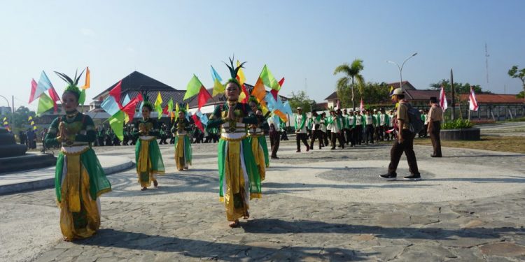 Peserta KBPJ 2019 Sub Camp Kulon Progo Disambut Penari-Penari Cantik