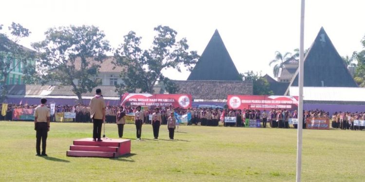 Sekda Bantul Menjadi Pembina Apel Hari Pramuka ke-58 Kwarcab Bantul