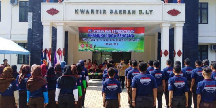 Pramuka Siaga Bencana Yogyakarta Dikukuhkan oleh Sekretaris Mabida DIY