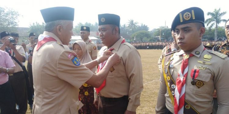 Apel Hari Pramuka ke-58 Kwarcab Sleman Dipusatkan di Lapangan Margokaton Sayegan