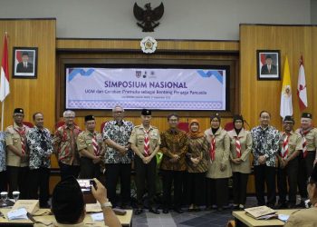 Kak Bachtiar Sampaikan Sambutan Ka Kwarnas dalam Simposium Nasional UGM dan Gerakan Pramuka Benteng Pancasila
