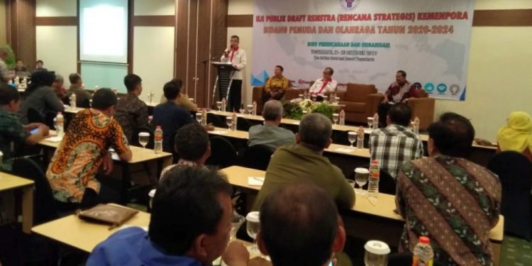 Kwarda DIY Ikuti Uji Publik Rancangan Renstra Bidang Pemuda dan Olahraga Kemenpora 2020-2024