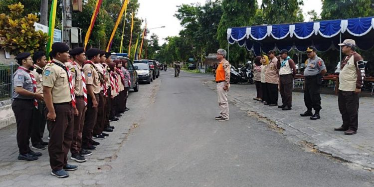 Kwarda DIY Pantau Pelaksanaan Bakti Nataru 2019 Pramuka Peduli Kwarcab Bantul