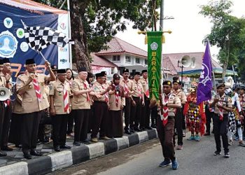 616 Anggota Pramuka Peserta Barata ke-34 Diberangkatkan Bupati Sleman