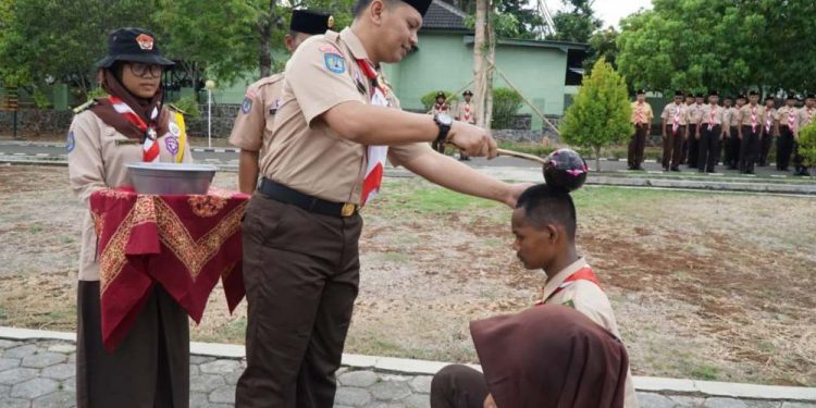 Dandim 0730 Gunungkidul Kukuhkan Anggota Saka Wira Kartika Angkatan XI
