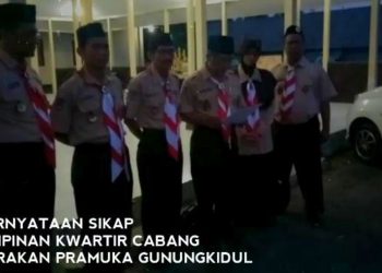 Video Pernyataan Sikap Pimpinan Kwarcab Gunungkidul Terkait Insiden di SDN Timuran Yogyakarta