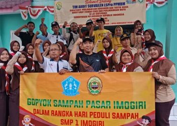 Gudep Pangkalan SMP Negeri 1 Imogiri Selenggarakan Gropyok Pasar