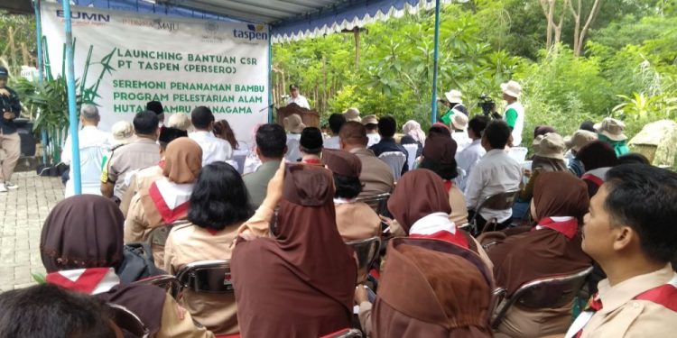 Kwarda DIY Hadiri Launching Seremoni Pengembangan Hutan Bambu Wanagama di Gunungkidul