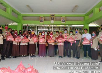 Aksi Peduli Penanggulangan COVID-19 Kwarcab Bantul Rabu 22 April 2020