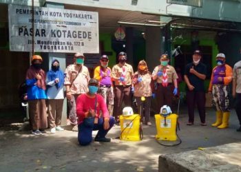 Aksi Pramuka Peduli Penanggulangan COVID-19 di Pasar Kotagede Dipimpin Kak Arifin Budiharjo