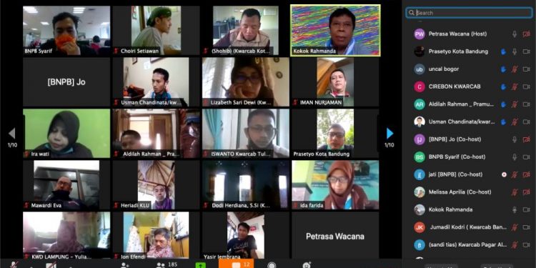 BNPB Ajak Pramuka Latihan Online Penggunaan Aplikasi Desk Relawan Penanggulangan Bencana