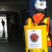 Dalam Sehari, Kwarcab Gunungkidul Lakukan Penyemprotan Disinfektan Di Tiga Lokasi Ini
