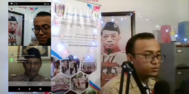 Kak Amik Setiaji Menjadi Narasumber Diskusi Online Hari Bapak Pramuka Indonesia Tahun 2020