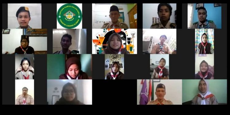Saka Kalpataru Sleman Selenggarakan Diksar Calon Anggota secara Daring