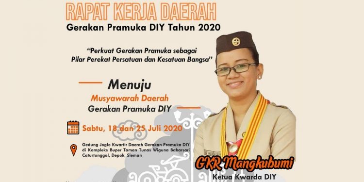 Sukseskan Rakerda Gerakan Pramuka DIY Tahun 2020 : 18 dan 25 Juli 2020