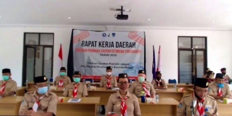 Masa Pandemi COVID-19, Rakerda Gerakan Pramuka DIY Tahun 2020 Dilaksanakan secara Online