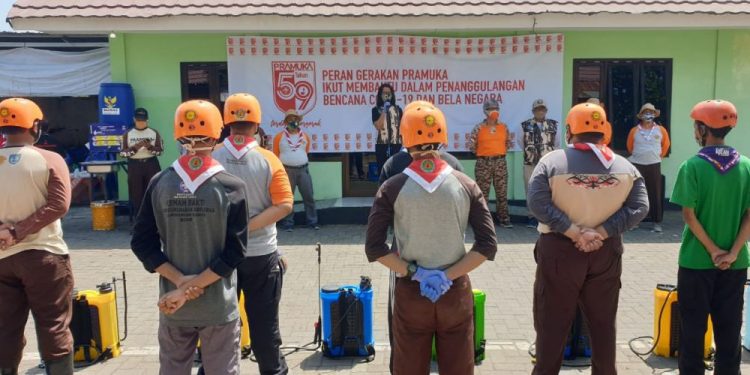Kwarda DIY Bersama Kwarcab Bantul Gelar Aksi Penanggulangan COVID-19 di Pasar Imogiri