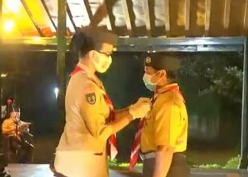 Hari Pramuka ke-59, Kwarda DIY Anugerahkan Penghargaan Lencana Pancawarsa kepada 11 Anggota Dewasa