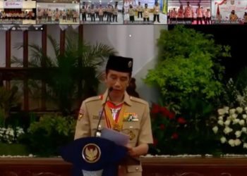 Kak Jokowi Ajak Pramuka Membuat Gerakan Kedisiplinan dan Gerakan Kepedulian Nasional