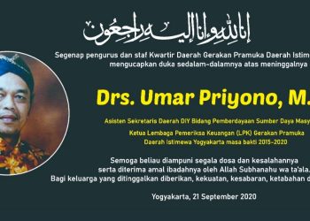 Kwarda DIY Turut Berbela Sungkawa Atas Meninggalnya Kak Umar Priyono