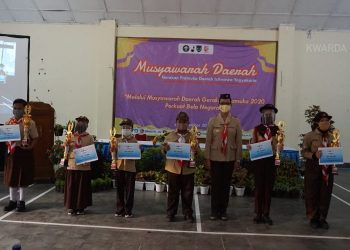FOTO : Penyerahan Penghargaan Kepada Juara Lomba Hari Pramuka ke-59 Kwarda DIY