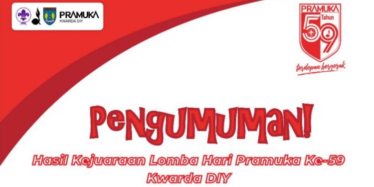 Pengumuman Hasil Kejuaraan Lomba Hari Pramuka ke-59 Kwarda DIY