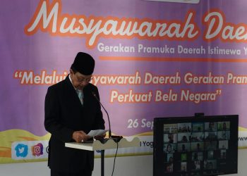 Pembukaan Musda, Kamabida Sampaikan bahwa Pramuka Harus Tampil Di Depan Di Tengah Musibah