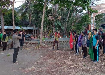 Saka Wanabakti Kwarcab Bantul Menggelar Pelantikan Anggota di Hutan Pinus Asri Mangunan