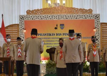 FOTO : Momen Pelantikan dan Pengukuhan Pengurus Kwarda dan LPK Gerakan Pramuka DIY