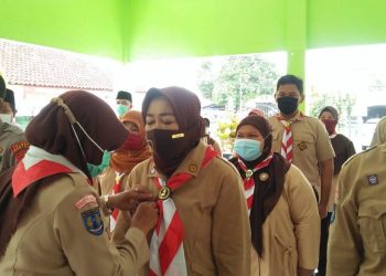 Ketua Kwarcab Bantul Melantik Jajaran Pengurus Kwartir Ranting Banguntapan Masa Bakti 2020-2023