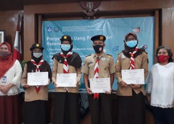 7 Anggota Pramuka Sleman Terima Penghargaan dari BPCB DIY