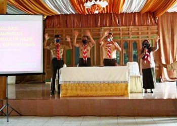 25 Ketua Gudep SD di Kwarran Pakem Ikuti Sosialisasi Pendampingan Ekstrakurikuler Wajib Pendidikan Kepramukaan