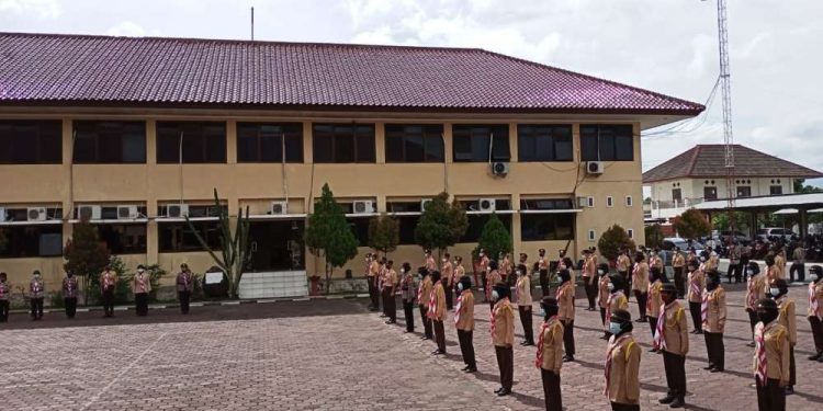 58 Anggota Baru Saka Bhayangkara Polres Kulon Progo Tahun 2021 Resmi Dilantik